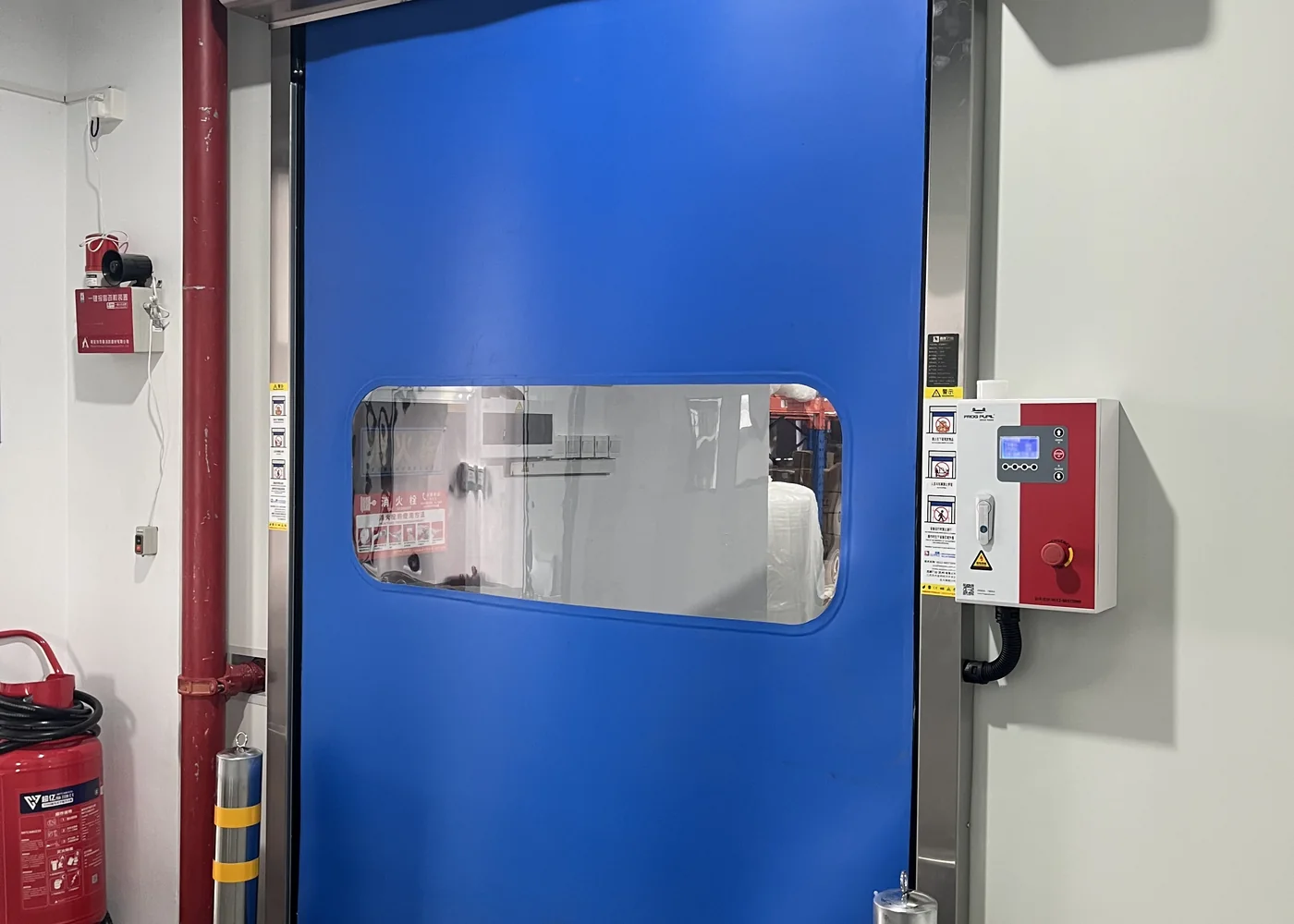 Zipper high-speed door application configuration